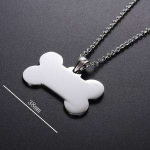 rustfrit stål hundetegn hundeben vedhæng