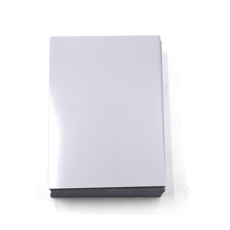Hvid varmebestandig silikoneplast A4-størrelse PET-ark til fremstilling af ID-kort