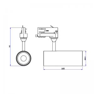 LED-sporlys 15W 20W 30W LED-spor Spot Light