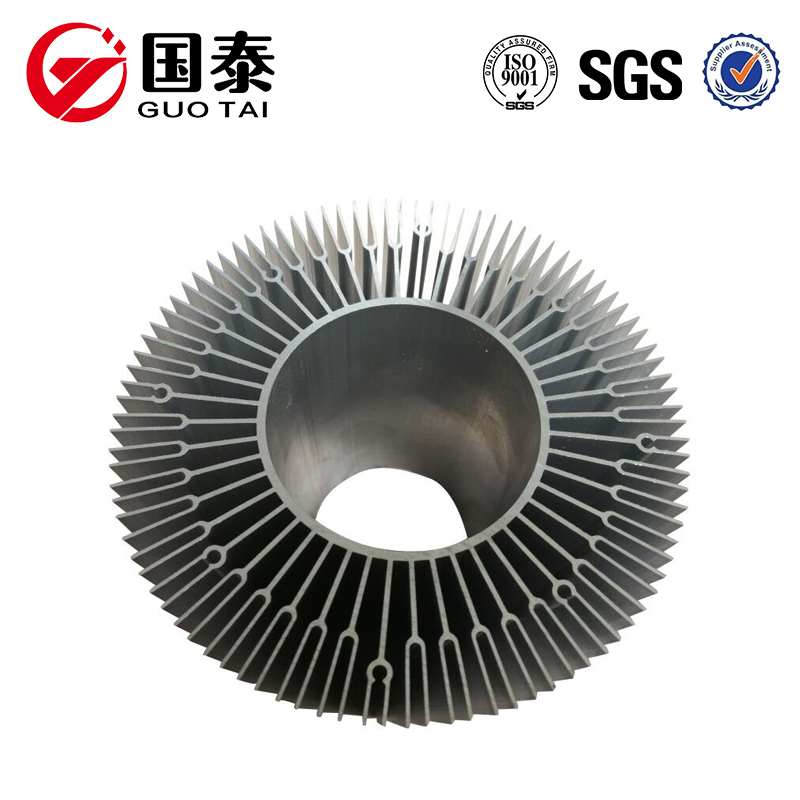 Varmepumpe aluminium profil LED profil ekstrudering aluminium ramme fremstilling vægt af aluminium sektion