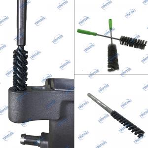 Custom Abrasive Industrial Brush Pipe Børster Twisted Wire Brushes Alumina Tube Børste til Debarring Polering Rengøringsværktøj
