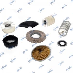 Brugerdefineret Engroshandel Alle industrielle børstebørstebørster Ruller Spiralbørste Hæftebørster til Debarring Polering
