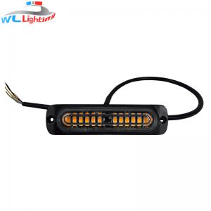 SMD 12V 24V 6W Surface Mount 12 LED Mini Strobe Advarsels Grill Blinkende Lys