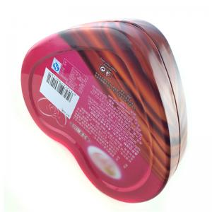 Fødevarekvalitet hjerteformet chokolade slik tin boks