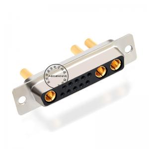High Power Lodder Connector 13W3 female D sub combo-stik