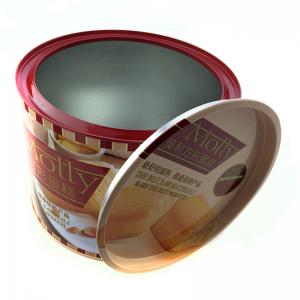 2018 hot sale runde tin boks til kage og cookie