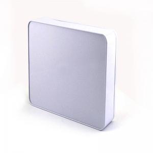 Fødevarekvalitet specialtrykt rektangulært chokoladekageblikk med præget logo