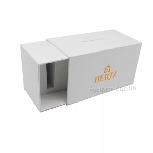 Luksus Stiv karton Watch Packaging Box med guldfolie Logo