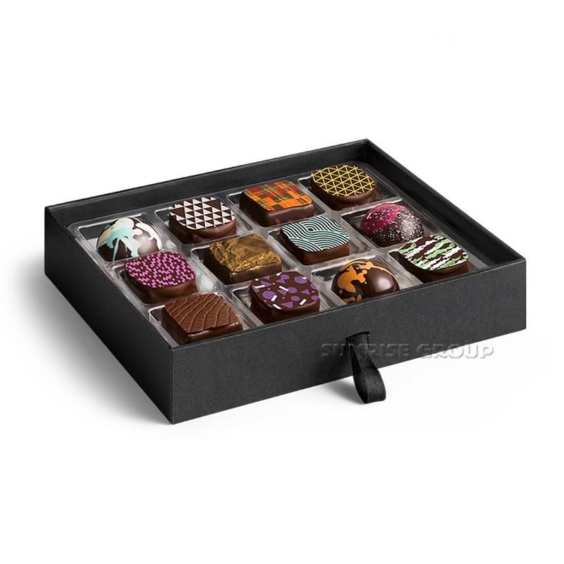 Smuk papirbræt Magnetic Closure Chocolate Gaveæske