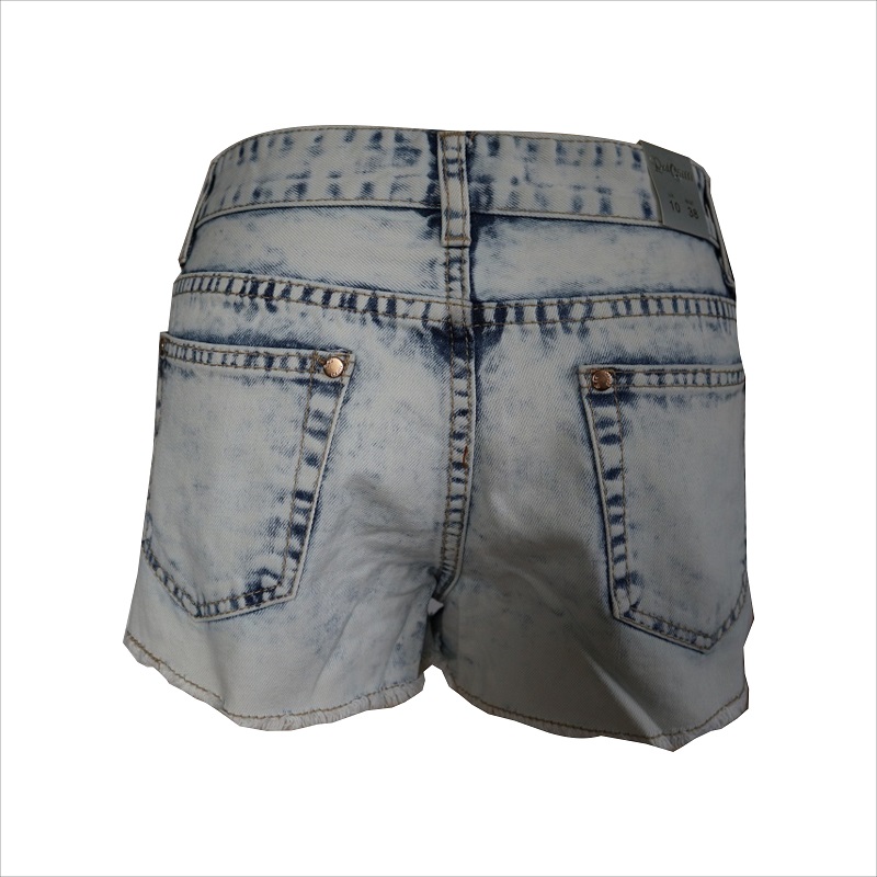 damer blegemiddel vaske distressed shorts WS1013