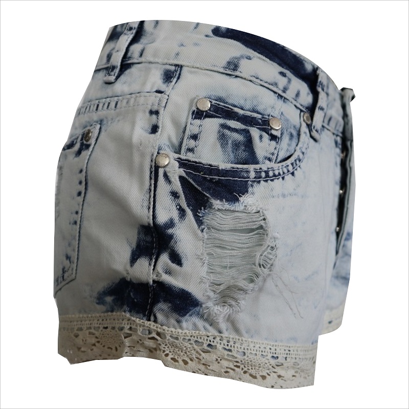 mode kvinder blonder hem jean kort WS1014