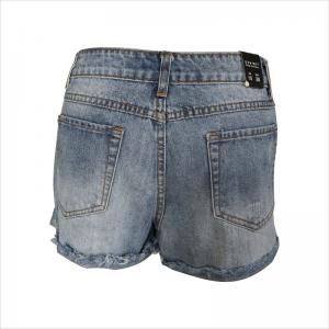 mode distressed frey hem shorts WS10120