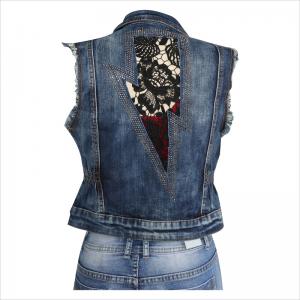 denim ærmerøse jakker WS10128