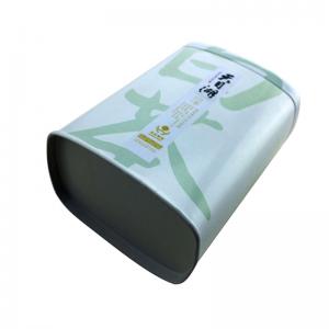 Custom rektangulær hvid te tin boks