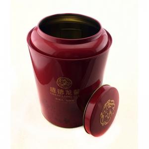 Fem-stykker runde te tin boks med lufttæt låg