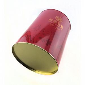 Fem-stykker runde te tin boks med lufttæt låg