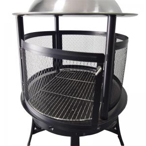 Antik BBQ brand pit jern støbt udendørs ild skål