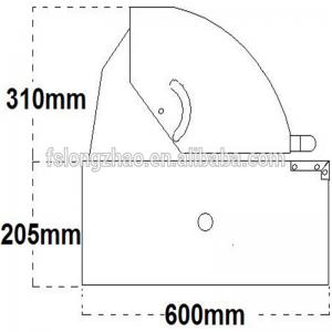 Bordplade gas grill hoved rustfrit stål gas grill indbygget