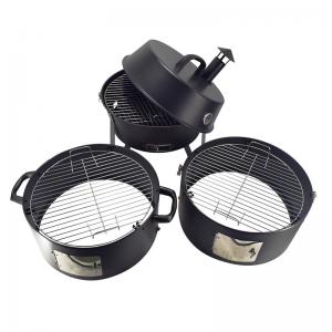 engrosprodukt tønde kul rygergrill med skorsten