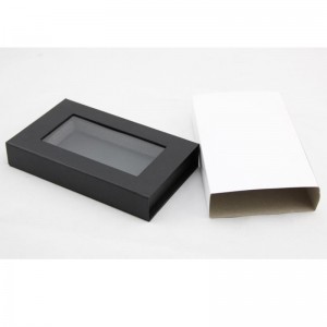 stiv papirboks med PET-vindue