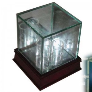 Enkelt baseballglas displayetui