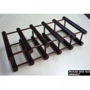 10 Flaskevin rack i mahogni