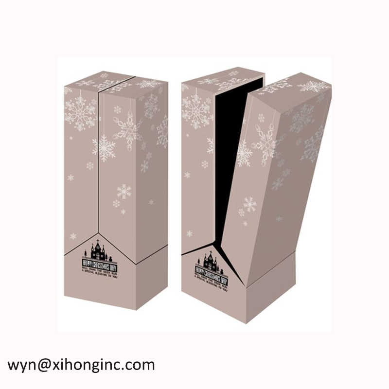 Kina emballageleverandør Brugerdefineret pap vin gaveæske