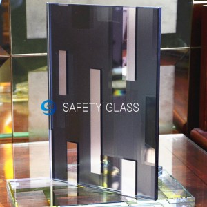 Ny ankomst vægdekoration udskåret mønster glasplade til bygning vægdekoration