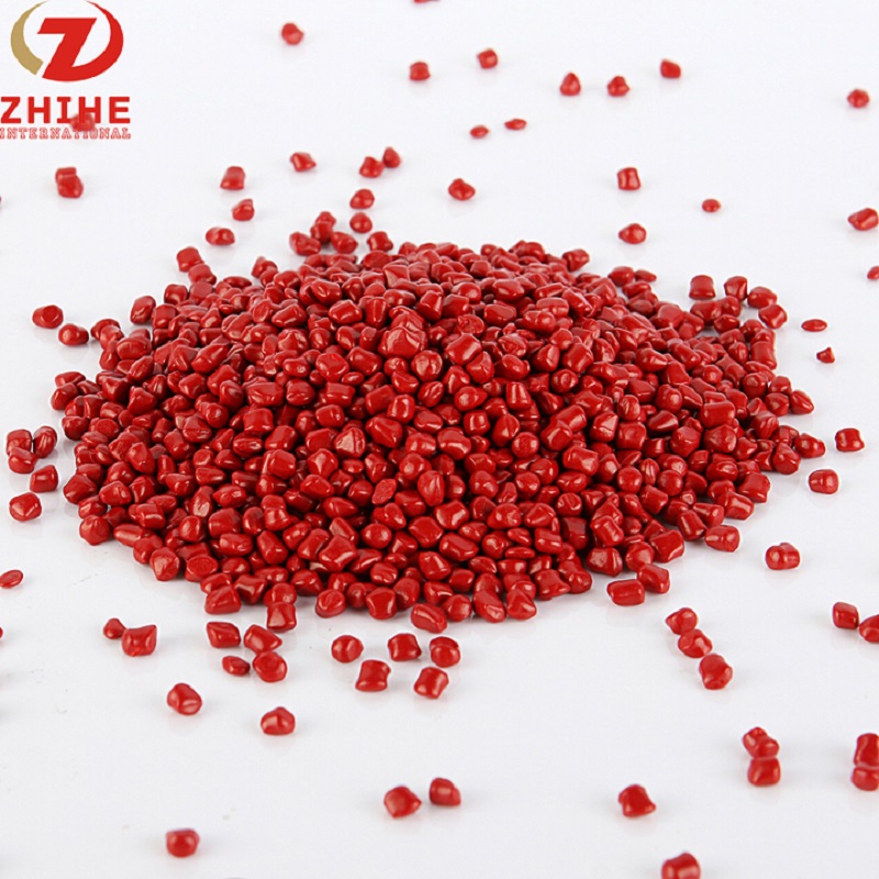 Råmateriale i god kvalitet Rød farve Plastic Masterbatch