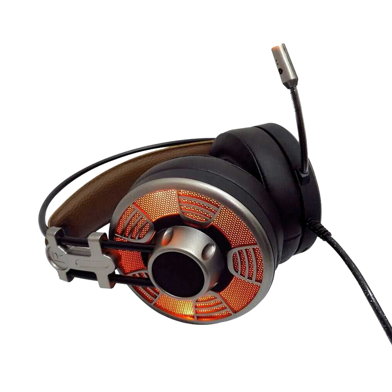 50 mm driver over øre-spil headset 7.1 med omgivende lyd til PS4, PC, XBOX ONE