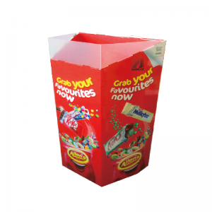 Annoncering Custom Printed Folding Banner Stand Totem Display POP Papppapir Standee