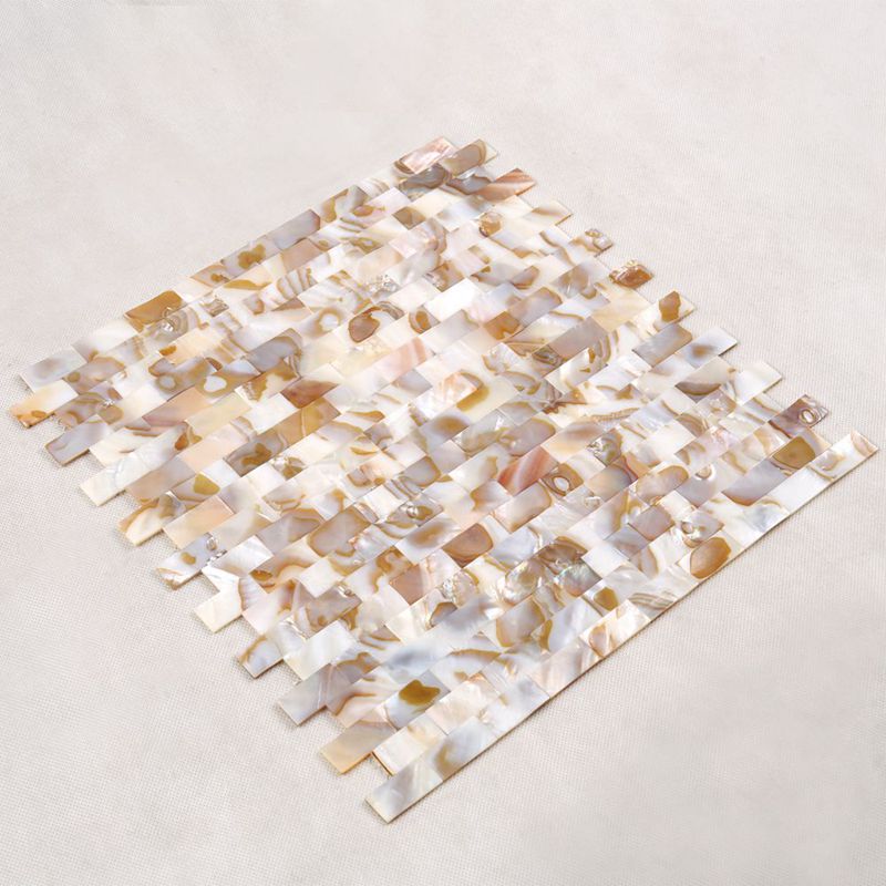 Engros-pris Natural Seashell Backsplash Mosaic Fliser til væg