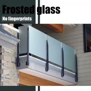 Kina fabrikspris på 8,76 mm / 10,76 mm / 12,76 mm hærdet lamineret Rækværk frostet glas