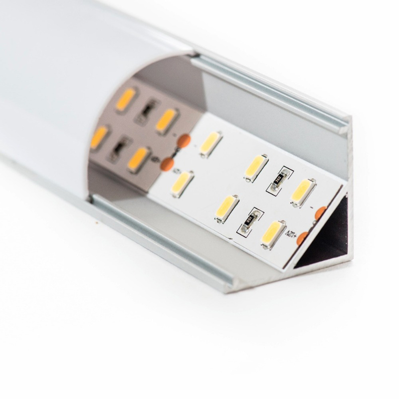 LED-lys hjørne-aluminium LED-profil 6063-T5 aluminiumslegering aluminium lineært lys