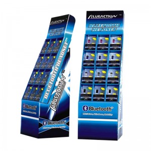 Brugerdefineret salgssted pap Supermarked Gulv Display Stand