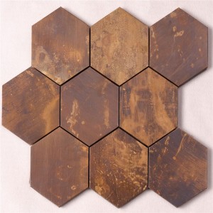Antik bronze væg metal kobber mosaik kunst fliser