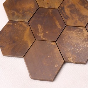 Antik bronze væg metal kobber mosaik kunst fliser