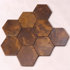 Antik bronze væg metal kobber mosaik kunst fliser