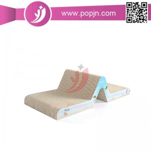 Ridser til kæledyr, bølgepap, katteskraber / -skrapebord, der omslutter kattemad