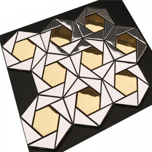 Smukke Metal Wall Decor Pictures Mosaic Pattern