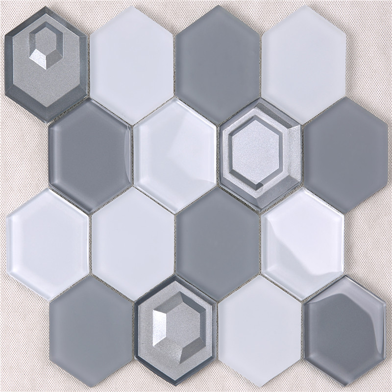 Foshan Factory tilpassede design hexagon mosaikfliser
