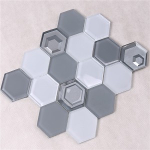 Foshan Factory tilpassede design hexagon mosaikfliser