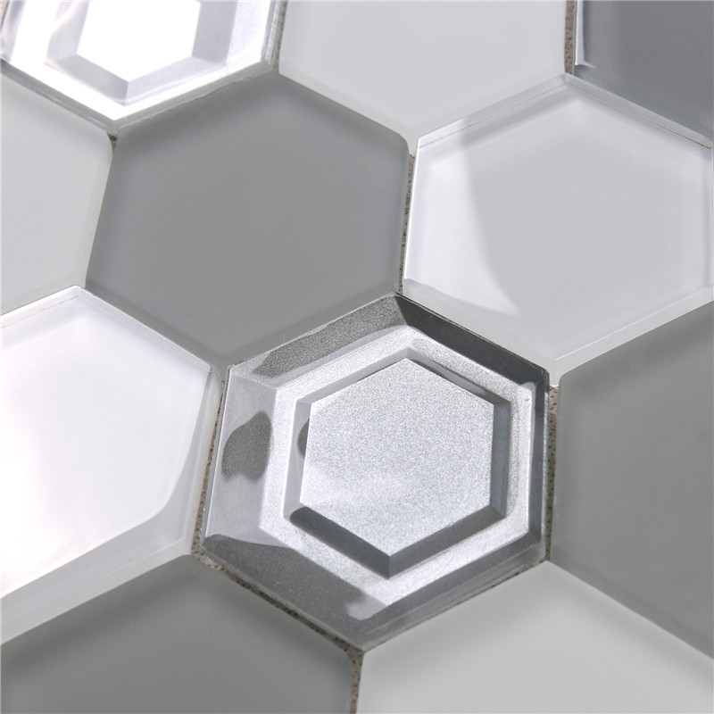 Foshan Factory tilpassede design hexagon mosaikfliser