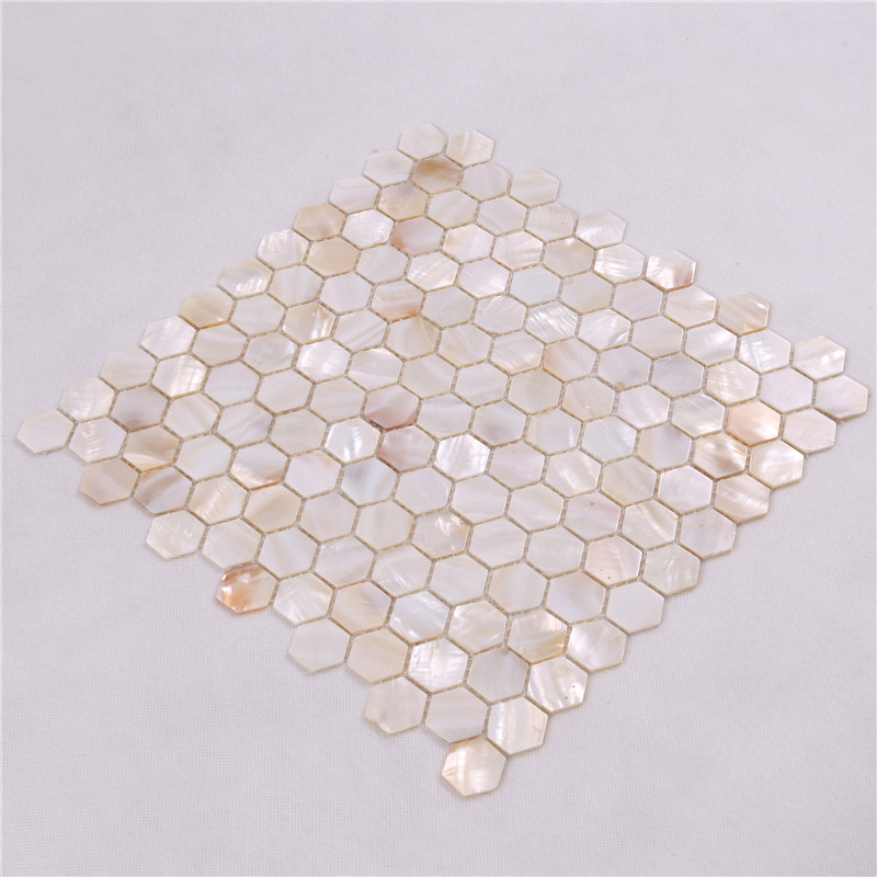 BK18 Kina Producerer Naturlilla Moder af Perle Seashell Backsplash Mosaic Fliser