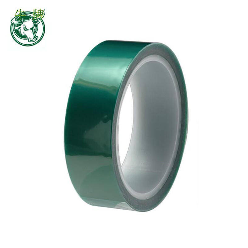 grøn farveunderstøttelse PET varmebestandig klæbebånd af silikonetape
