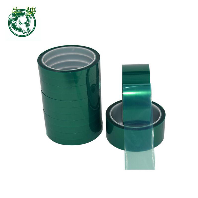 specifikation tilpasset grøn farve PET-film silikone limbånd Maskeringstape