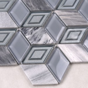 Hot Sale Hexagon 3D diamantformede mosaikfliser filippiner og Egypten