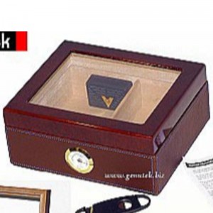 Træ 50 Count Glass Top Cigar Humidor