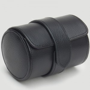 Single Watch Roll Travel Case - Sort sten