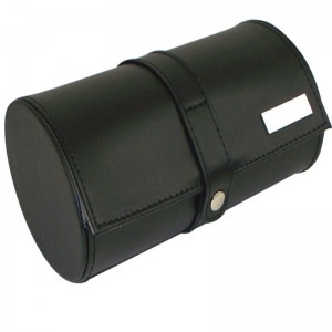 Læderur og manchetkuffert-rejsetaske